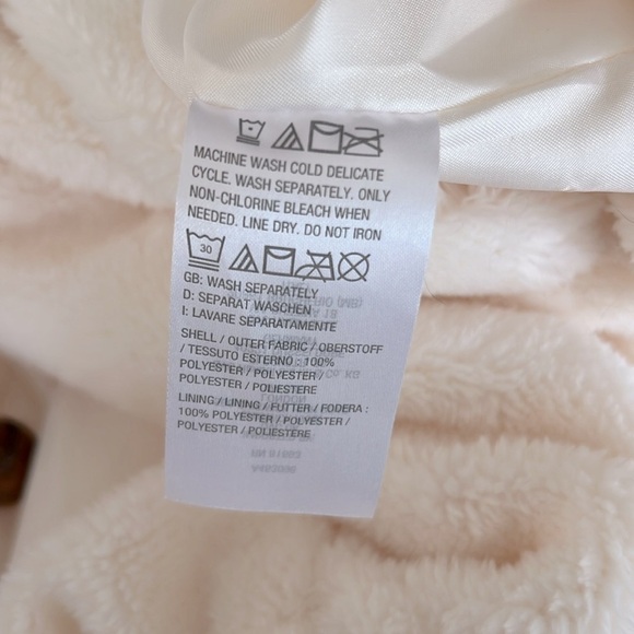 JASON WU • Women's Plus Size White Teddy Coat Winter Jacket - Picture 11 of 14